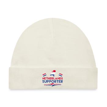 Fan von Netherland Supporter. Supporter aus Niederlande - Baby Premium Organic Mütze - Naturweiß - Vorne