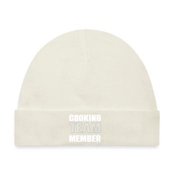 Cooking Team - Baby Premium Organic Mütze - Naturweiß - Vorne