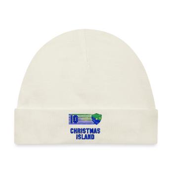 Weihnachtsinsel Fußball Mannschaft - Baby Premium Organic Mütze - Naturweiß - Vorne