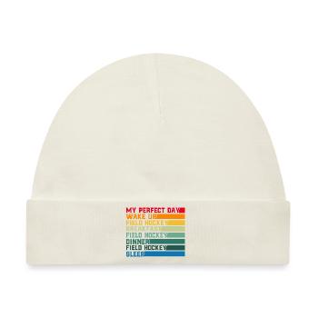 Feldhockey Spieler Mannschaftssport Hallen Feldhoc - Baby Premium Organic Mütze - Naturweiß - Vorne
