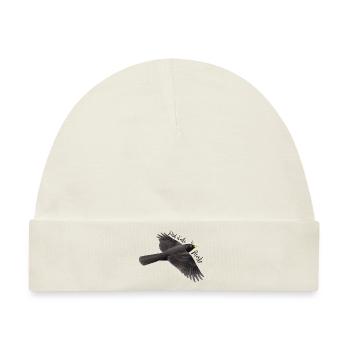 Flügelrand der Amsel - Baby Premium Organic Mütze - Naturweiß - Vorne