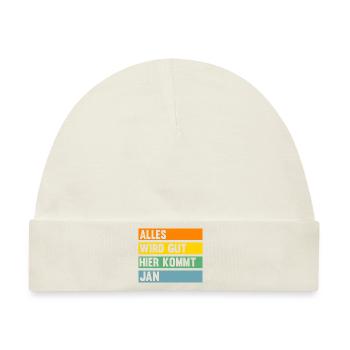 Jan - Baby Premium Organic Mütze - Naturweiß - Vorne