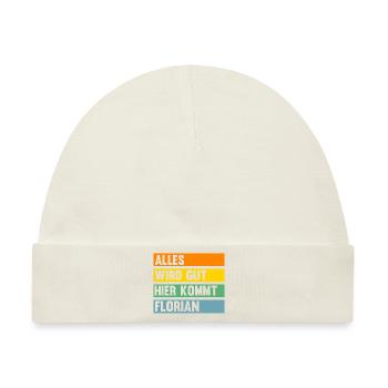 Florian - Baby Premium Organic Mütze - Naturweiß - Vorne