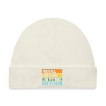 Michael - Baby Premium Organic Mütze - Naturweiß - Vorne