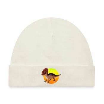 Baby Spinosaurus Dinosaurier-Design - Baby Premium Organic Mütze - Naturweiß - Vorne