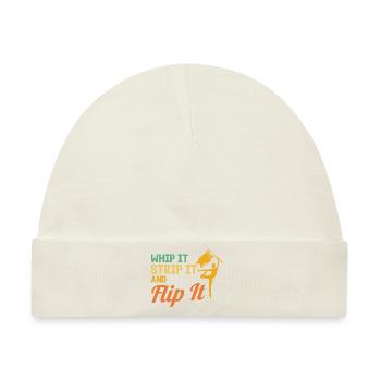 Peitsche es, zieh es aus und wirf es Fahnenwache G - Baby Premium Organic Mütze - Naturweiß - Vorne
