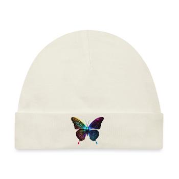 HÜBSCHER SCHMETTERLING - Baby Premium Organic Mütze - Naturweiß - Vorne