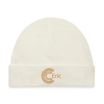 Für Eric - Baby Premium Organic Mütze - Naturweiß - Vorne