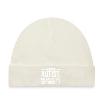 Autismus Autist Autisten - Baby Premium Organic Mütze - Naturweiß - Vorne
