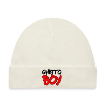 ghetto boy 2 - Baby Premium Organic Mütze - Naturweiß - Vorne