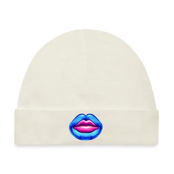 Lippen - Baby Premium Organic Mütze - Naturweiß - Vorne