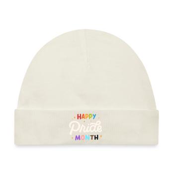 Happy Pride Month - Baby Premium Organic Mütze - Naturweiß - Vorne