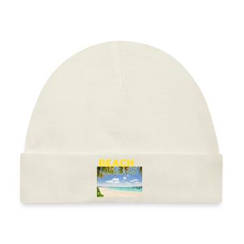 Beach 25 - Baby Premium Organic Mütze - Naturweiß - Vorne