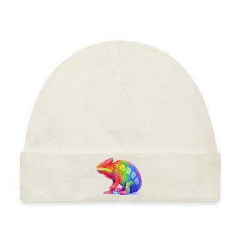 Pride chameleon - Baby Premium Organic Mütze - Naturweiß - Vorne