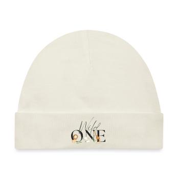 Wild One Safari First Birthday Geburtstag 1 Baby - Baby Premium Organic Mütze - Naturweiß - Vorne