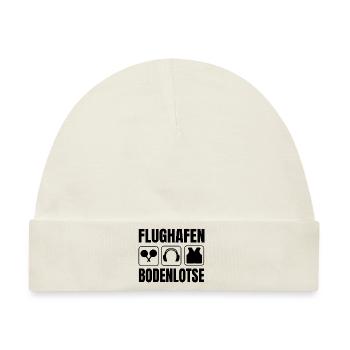 Flughafen Bodenlotse Marshaller Beruf Luftfahrt - Baby Premium Organic Mütze - Naturweiß - Vorne