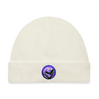 Fledermaus Fledermäuse Flughunde Halloween - Baby Premium Organic Mütze - Naturweiß - Vorne