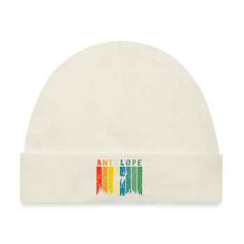 antilope retro design antilope Geschenk - Baby Premium Organic Mütze - Naturweiß - Vorne