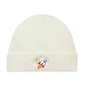 Astronaut Two The Moon Outer Space 2nd Birthday - Baby Premium Organic Mütze - Naturweiß - Vorne