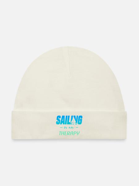 Segeln Sailing Sail - Baby Premium Organic Mütze - Naturweiß