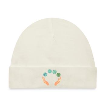 Rette die Erde Umweltschützer - Baby Premium Organic Mütze - Naturweiß - Vorne