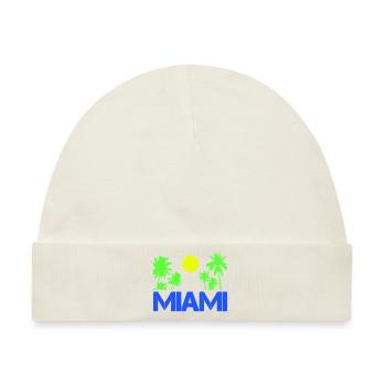 miami - Baby Premium Organic Mütze - Naturweiß - Vorne