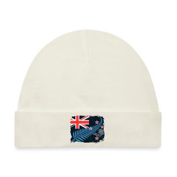 Neuseeland Aotearoa Kiwi 11 - Baby Premium Organic Mütze - Naturweiß - Vorne
