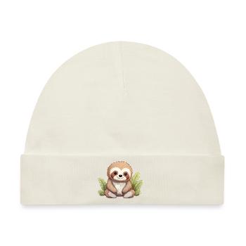 Kawaii Sloth - Baby Premium Organic Mütze - Naturweiß - Vorne