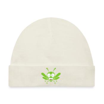 Heuschrecke - Baby Premium Organic Mütze - Naturweiß - Vorne