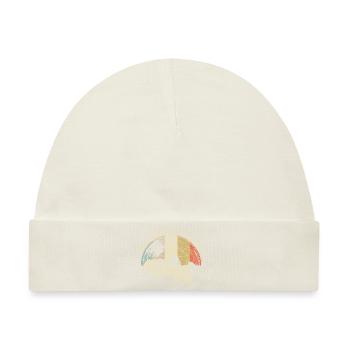 Schallplatte Vinyl Musik Plattenspieler retro - Baby Premium Organic Mütze - Naturweiß - Vorne