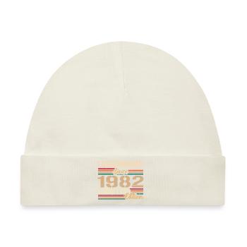 1982 Vintage 1982 Geburtstag geboren im Jahr 1982 - Baby Premium Organic Mütze - Naturweiß - Vorne