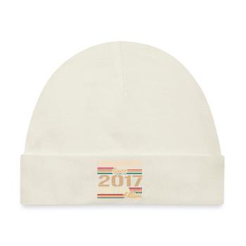 2017 Vintage 2017 Geburtstag geboren im Jahr 2017 - Baby Premium Organic Mütze - Naturweiß - Vorne