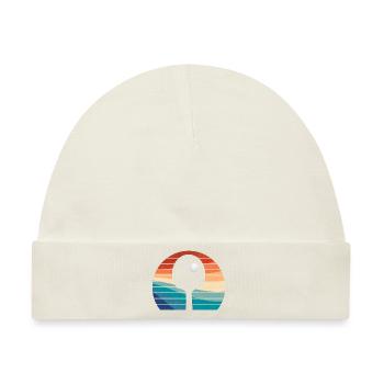 Cooles Tischtennis Vintage Design - Baby Premium Organic Mütze - Naturweiß - Vorne
