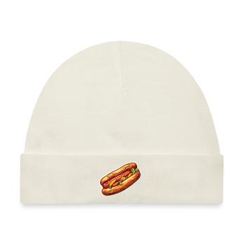 Bratwurst im Brötchen - Baby Premium Organic Mütze - Naturweiß - Vorne