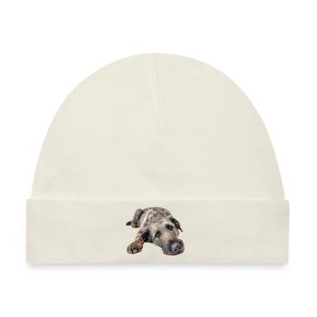 Irish Wolfhound - Baby Premium Organic Mütze - Naturweiß - Vorne