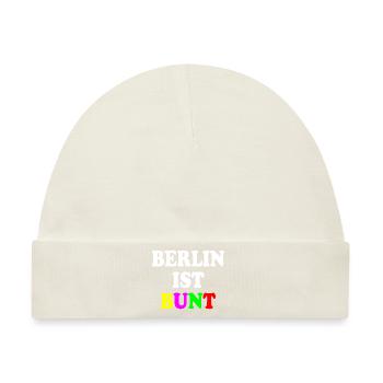 Berlin ist bunt - Baby Premium Organic Mütze - Naturweiß - Vorne