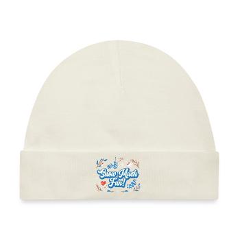 Ich Liebe Wintersaison Kaltes Klima Eis - Baby Premium Organic Mütze - Naturweiß - Vorne