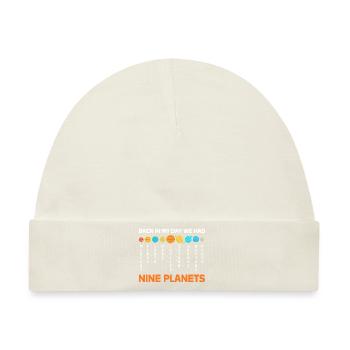 Sonnensystem Universum - Baby Premium Organic Mütze - Naturweiß - Vorne