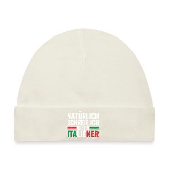 Italien Italiener Vaffanculo - Baby Premium Organic Mütze - Naturweiß - Vorne