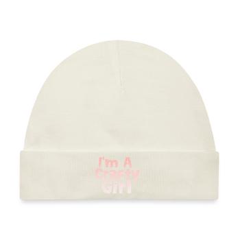 I'm A Crafty Girl 3 - Baby Premium Organic Mütze - Naturweiß - Vorne