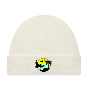 paradise birds 02 - Baby Premium Organic Mütze - Naturweiß - Vorne