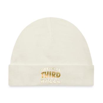 Official third wheel - Baby Premium Organic Mütze - Naturweiß - Vorne