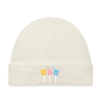 Süßigkeiten - Baby Premium Organic Mütze - Naturweiß - Vorne