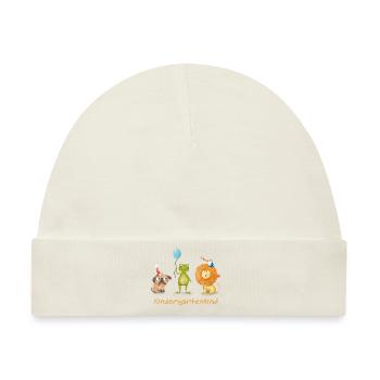 KindergartenKind - Baby Premium Organic Mütze - Naturweiß - Vorne