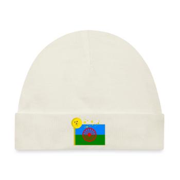 Roma Flagge - Baby Premium Organic Mütze - Naturweiß - Vorne