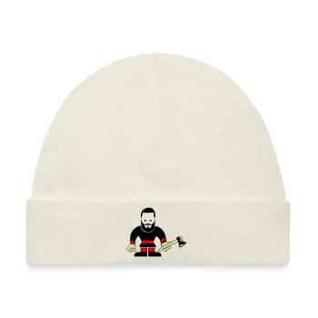 Lumberjack Holzfäller - Baby Premium Organic Mütze - Naturweiß - Vorne
