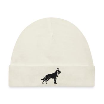 Belgischer Malinois-Schäferhund - Baby Premium Organic Mütze - Naturweiß - Vorne