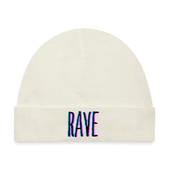 Rave - Raver Shirt - Baby Premium Organic Mütze - Naturweiß - Vorne