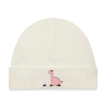 Buchstabe E - Baby Premium Organic Mütze - Naturweiß - Vorne