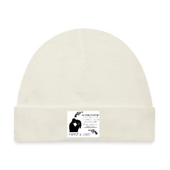 Bonnie&Clyde - Baby Premium Organic Mütze - Naturweiß - Vorne
